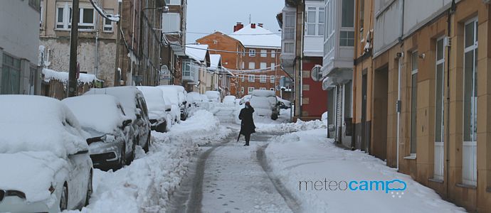 25 cm de nieve acumulados en Reinosa