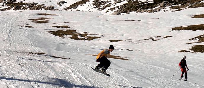 Aficionados por las pistas de Alto Campoo