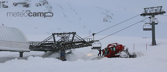 Alto Campoo bate el rcord de registros de nieve de este siglo