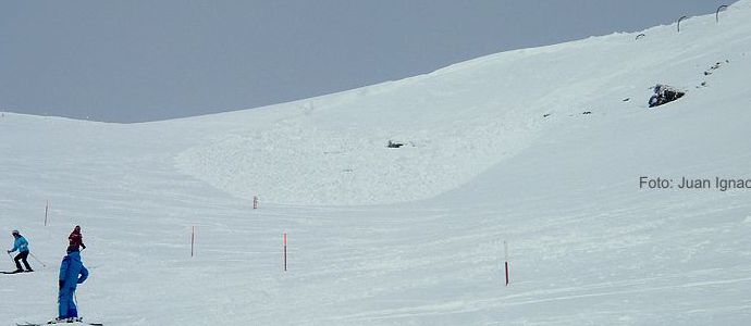 Alud de placa en Pico Tres Mares