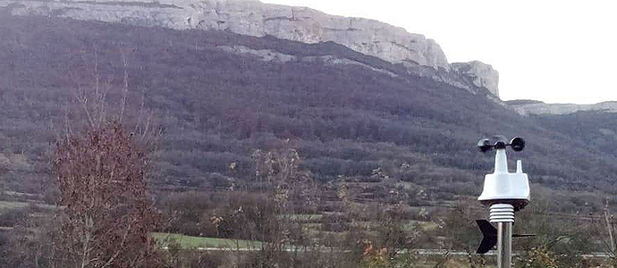 Estacin meteorolgica en Bercedo de Montija