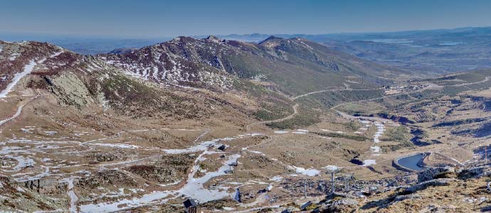 Panorama desde Pico Tres Mares 24 enero 2024 sin nieve