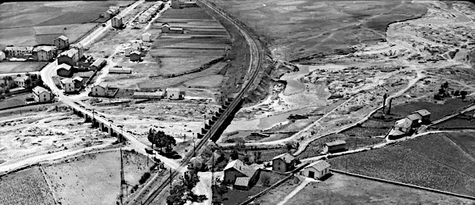 Serie de 82 Fotografas Areas Oblicuas antiguas de Reinosa Mataporquera Embalse del Ebro Arija y Los Corrales de Buelna