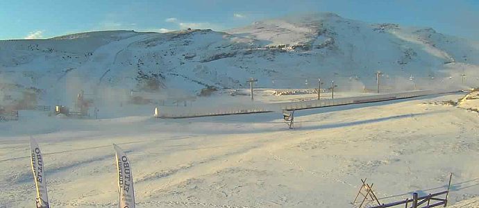 Vuelve a nevar en  Alto Campoo 26 das despus de la ltima nevada