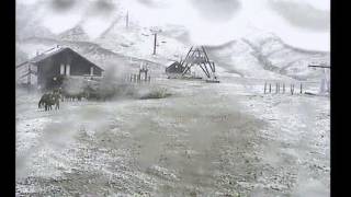 Alto Campoo. El Chivo, nevando el 15 junio de 2016