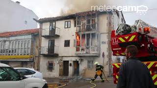 Incendio en Reinosa en Travesa Carretas 9 noviembre 2017