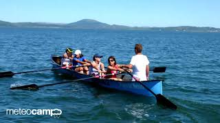 Remando en el Embalse del Ebro